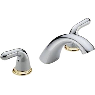 Click here to see Delta 2731-CBLHP Delta 2731-CBLHP Chrome/Brass Roman Tub Trim - Less Handles