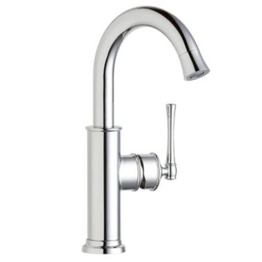 Click here to see Elkay LKEC2012CR Elkay Explore Single-Hole Bar Faucet, Forward Only Lever, Chrome - LKEC2012CR