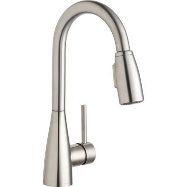 Click here to see Elkay LKAV4032LS Elkay Avado Single Handle Pull-Down Bar Faucet, Lustrous Steel - LKAV4032LS