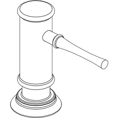 Click here to see Elkay LK330LS Elkay Deluxe Plunger Lustrous Steel Soap and Lotion Dispenser - LK330LS