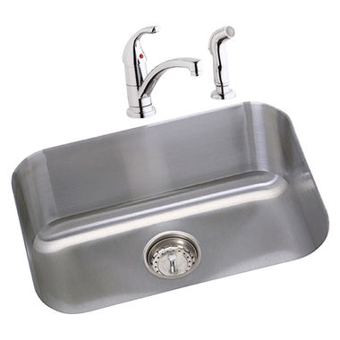 Click here to see Elkay DXUH2115DFBG Elkay DXUH2115DFBG Dayton Stainless Steel Single Bowl Sink Package