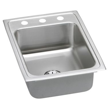 Click here to see Elkay LR1722PD0 Elkay LR1722PD0 Gourmet Stainless Steel Single Bowl Sink Package