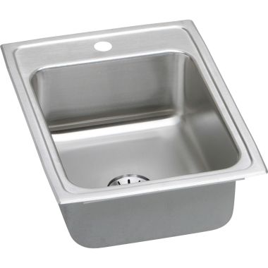 Click here to see Elkay LR1722PD1 Elkay LR1722PD1 Gourmet Stainless Steel Single Bowl Sink Package