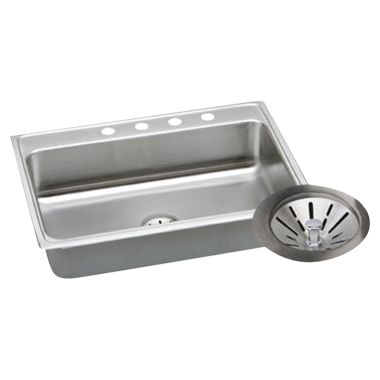 Click here to see Elkay LR3122PD2 Elkay LR3122PD2 Gourmet Stainless Steel Single Bowl Sink Package