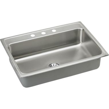 Click here to see Elkay LR3122PD3 Elkay LR3122PD3 Gourmet Stainless Steel Single Bowl Sink Package