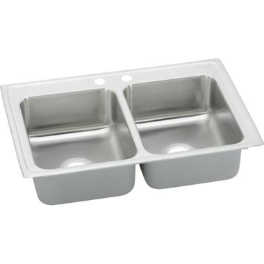 Click here to see Elkay LR3322PD2 Elkay LR3322PD2 Gourmet Double Bowl Kitchen Sink