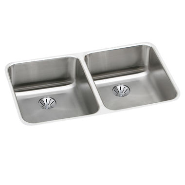 Click here to see Elkay ELUHAD311855PD Elkay ELUHAD311855PD Gourmet Perfect Drain Double Bowl Sink