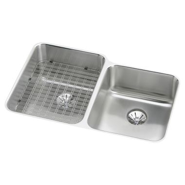 Click here to see Elkay ELUHWS3120RPD Elkay ELUHWS3120RPD Gourmet Perfect Drain Undermount Double Bowl Sink