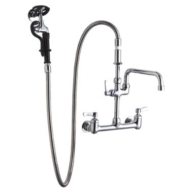 Click here to see Elkay LK960AF08LC ELKAY LK960AF08LC DUAL LVR FAUCET-PRE RINSE-LF