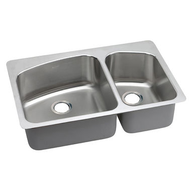 Click here to see Elkay DPXSR2250R0 Elkay DPXSR2250R0 Dayton Stainless Steel Double Bowl Sink