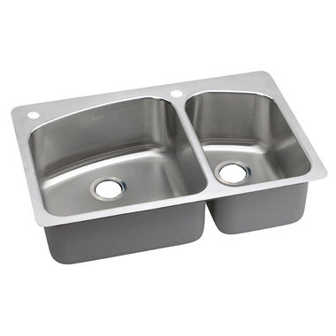 Click here to see Elkay DPXSR2250R2L Elkay DPXSR2250R2L Dayton Stainless Steel Double Bowl Sink