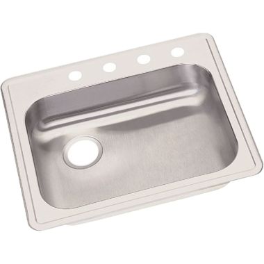 Click here to see Elkay GE12522L4 Elkay GE12522L4 Dayton Stainless Steel Single Bowl Sink