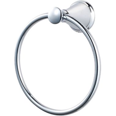 Click here to see Pfister BRB-GL1C Pfister Saxton Round Wall Mounted Towel Ring, Metal Constructed, Polished Chrome - BRB-GL1C