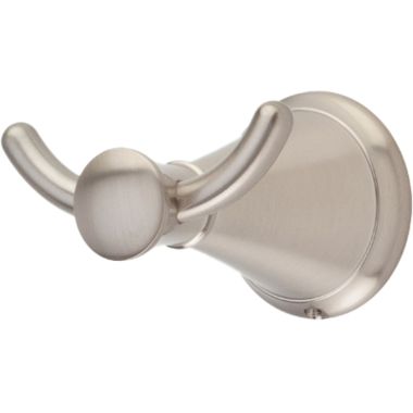Click here to see Pfister BRH-GL1K Pfister Saxton Double Robe Hook, Metal Constructed, Brushed Nickel - BRH-GL1K