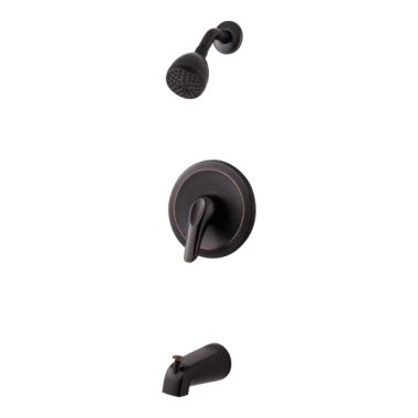 Click here to see Pfister G89-030Y Pfister G89-030Y Pfirst Series One-Handle Tub and Shower Trim Kit - Tuscan Bronze
