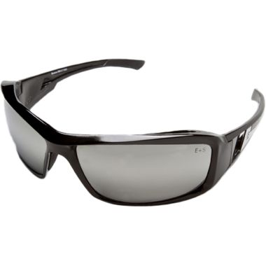 Click here to see Edge Eyewear  Edge EyeWear XB117 Brazeau Safety Sunglasses - Black Frame With Silver Mirror Lens