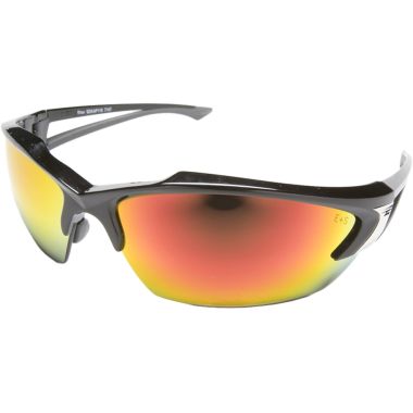 Click here to see Edge Eyewear  Edge EyeWear SDKAP119 Khor Safety Sunglasses - Black Frame With Red Mirror Lens
