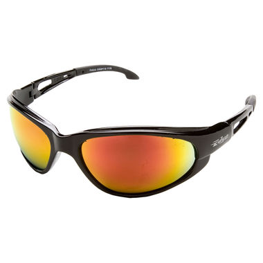 Click here to see Edge Eyewear  EDGE SWAP119 DAKURA SAFETY SUNGLASSES - BLACK FRAME RED MIRROR LENS