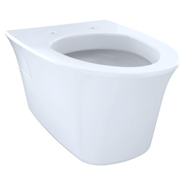 Click here to see Toto CT486FG#01 Toto Maris Wall-Hung Elongated Toilet Bowl with Skirted Design and CeFiONtect, Cotton White - CT486FG#01