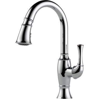Click here to see Brizo 63003LF-PN Brizo Talo Single-Handle Pull-Down Kitchen Faucet, Polished Nickel - 63003LF-PN