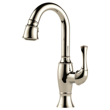 Click here to see Brizo 63903LF-PN Brizo Talo Single-Handle Pull-Down Bar/Prep Faucet, Polished Nickel - 63903LF-PN