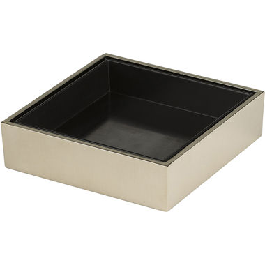 Click here to see Brizo 695560-BN Brizo Jason Wu Square Soap Dish with Black Removable Center Tray, Brushed Nickel - 695560-BN