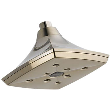Click here to see Brizo 87385-BN Brizo Charlotte Raincan Single-Function Shower Head with H2Okinetic, Self-Cleaning Spray Holes, 1.75 GPM, Brilliance Brushed Nickel - 87385-BN