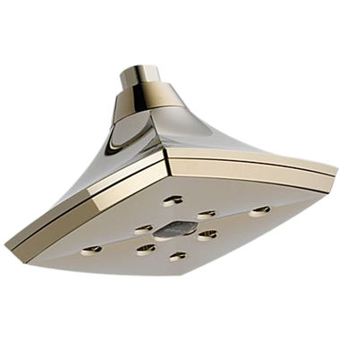 Click here to see Brizo 87385-PN Brizo Charlotte Raincan Single-Function Shower Head with H2Okinetic, Self-Cleaning Spray Holes, 1.75 GPM, Brilliance Polished Nickel - 87385-PN