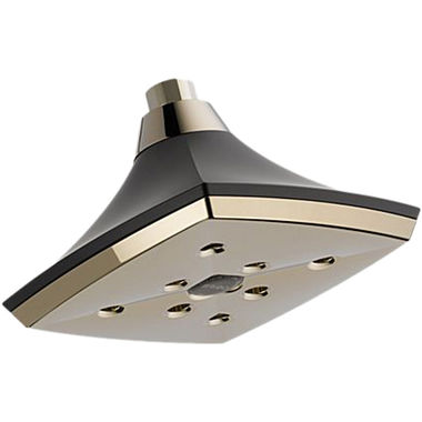 Click here to see Brizo 87385-PNCO Brizo Charlotte Raincan Single-Function Shower Head with H2Okinetic, Self-Cleaning Spray Holes, 1.75 GPM, Cocoa Bronze/Brilliance Polished Nickel - 87385-PNCO