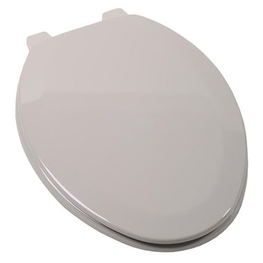 Click here to see Jones Stephens C014WD80 Jones Stephens C014WD80 Silver Elongated Wood Toilet Seat