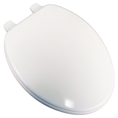 Click here to see Jones Stephens U004WD00 Jones Stephens U004WD00 White Elongated Wood Toilet Seat
