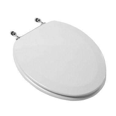 Click here to see Jones Stephens C014WD00CH Jones Stephens C014WD00CH White Elongated Wood Toilet Seat