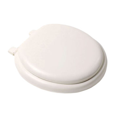 Click here to see Jones Stephens C3B5R201 Jones Stephens C3B5R201 Bone Round Padded Wood Toilet Seat