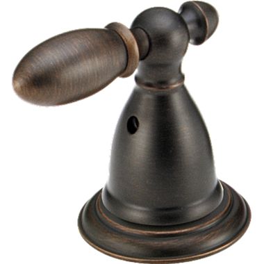 Click here to see Delta H216RB Delta H216RB Victorian Metal Lever Handle Set for Faucets, 2 Pack, Venetian Bronze