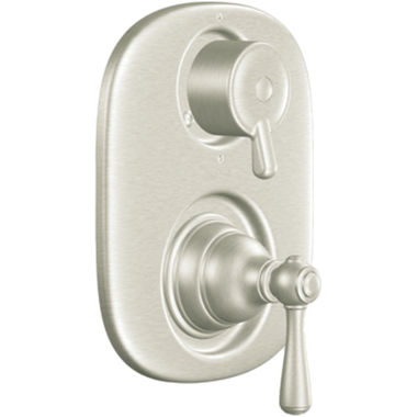 Click here to see Moen T4111BN Moen Kingsley Moentrol Valve Trim w/ 3-Function Transfer, Lever Handles, Brushed Nickel - T4111BN