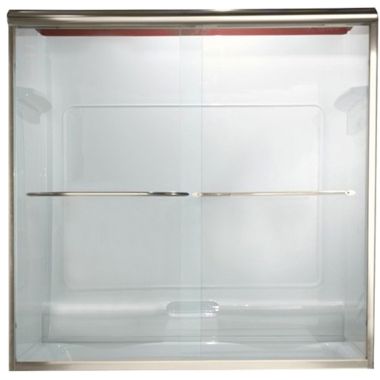 Click here to see American Standard AM00330.400.006 American Standard AM00.330400.006 Euro Frameless By-Pass Tub Door, Brushed Nickel