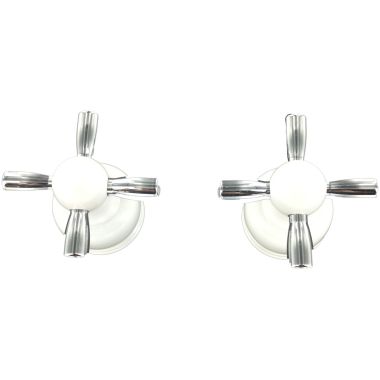 Click here to see Delta H26WC Delta H26WC Small Chrome/White Cross Handles
