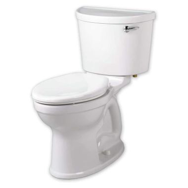 Click here to see American Standard 211BA.105.020 American Standard Champion PRO Two-Piece Toilet w/ Right-Hand Trip Lever, Less Seat, Right Height, 1.28 GPF, White - 211BA.105.020