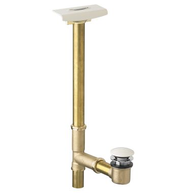 Click here to see American Standard 1599.205.222 American Standard Evolution Deep Soak Max Bathtub Drain, 3in Top-Mount Overflow, Solid Brass, Linen - 1599.205.222