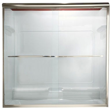 Click here to see American Standard AM00335.400.006 American Standard AM00.335400.006 Euro Frameless By-Pass Shower Door - Brushed Nickel