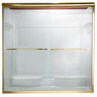 Click here to see American Standard AM00345.400.094 American Standard AM00.345400.094 Euro Frameless By-Pass Shower Door, Gold