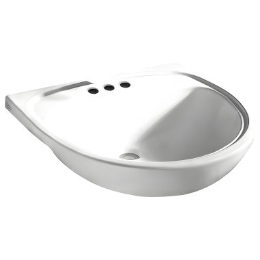 Click here to see American Standard 9960.904.020 American Standard Mezzo White Semi-Countertop Sink, 3-Hole - 9960.904.020