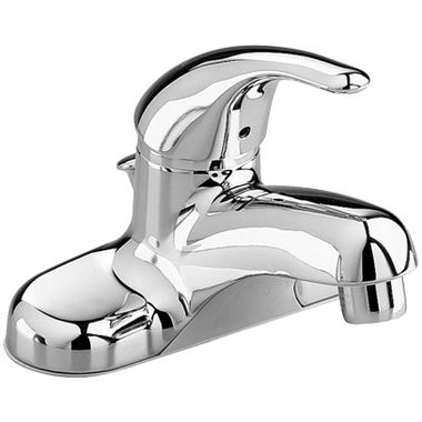 Click here to see American Standard 2175.503.002 American Standard Colony Soft Single Lever Handle Polished Chrome Centerset Lavatory Faucet with Pop-Up, 1.2 GPM, Non-Metallic Speed Connect - 2175.503.002
