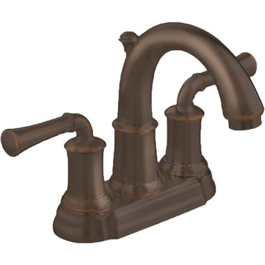 Click here to see American Standard 7420.201.224 American Standard Portsmouth Two-Handle Oil Rubbed Bronze Centerset Bathroom Faucet with Crescent Spout, 1.2 GPM, Speed Connect Drain, Lever Handles, Lead-Free - 7420.201.224