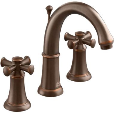 Click here to see American Standard 7420.821.224 American Standard 7420.821.224 Portsmouth Two-Handle Widespread Bathroom Faucet, Crescent Spout, Cross Handles, Oil-Rubbed Bronze