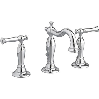 Click here to see American Standard 7440.851.295 American Standard Quentin Two-Handle Mid Arc Widespread Brushed Nickel Lavatory Faucet, Metal Lever Handles, 1.5 GPM, WaterSense - 7440.851.295