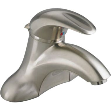 Click here to see American Standard 7385.008.295 American Standard Reliant 3 Single-Handle Centerset Bathroom Faucet, Indexed Metal Lever Handle, 1.2 GPM, Speed Connect Pop-Up Drain, Brushed Nickel - 7385.008.295