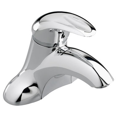 Click here to see American Standard 7385.003.002 American Standard Reliant 3 Single-Handle Centerset Bathroom Chrome Faucet with Grid Drain, 1.2 GPM, Indexed Lever Handle, Less Pop-Up Hole - 7385.003.002