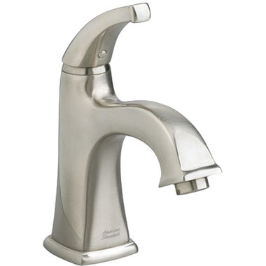 Click here to see American Standard 2555.101.295 American Standard Town Square Single Control Monoblock Faucet with Metal Speed Connect Pop-Up Drain, Brass Construction, Brushed Nickel - 2555.101.295
