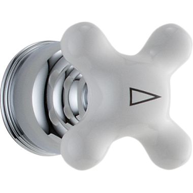 Click here to see Delta H77 Delta H77 Delta Single Porcelain Cross Handle Kit (Chrome)